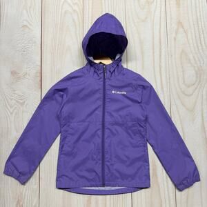 Columbia Switchback Girls S 7/8 Waterproof Lightweight Hooded Rain Jacket